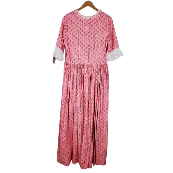 NEW Frontier Classics Mattie Dress XL Maxi Prairie Western Floral Colonial Rose - Picture 3 of 13